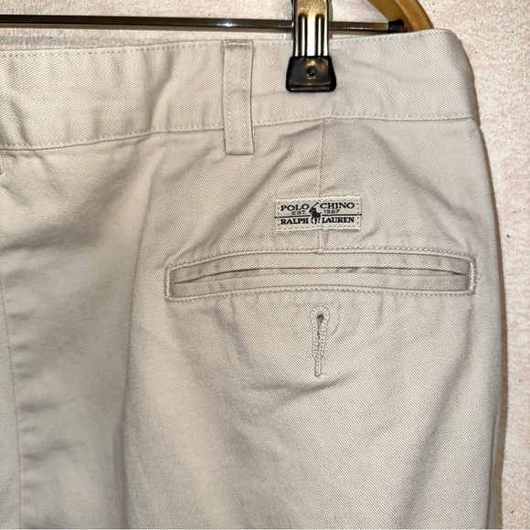 Polo by Ralph Lauren Beige Khakis 100% Chino Men's Trousers Pants Size W36xL32 - Picture 7 of 8